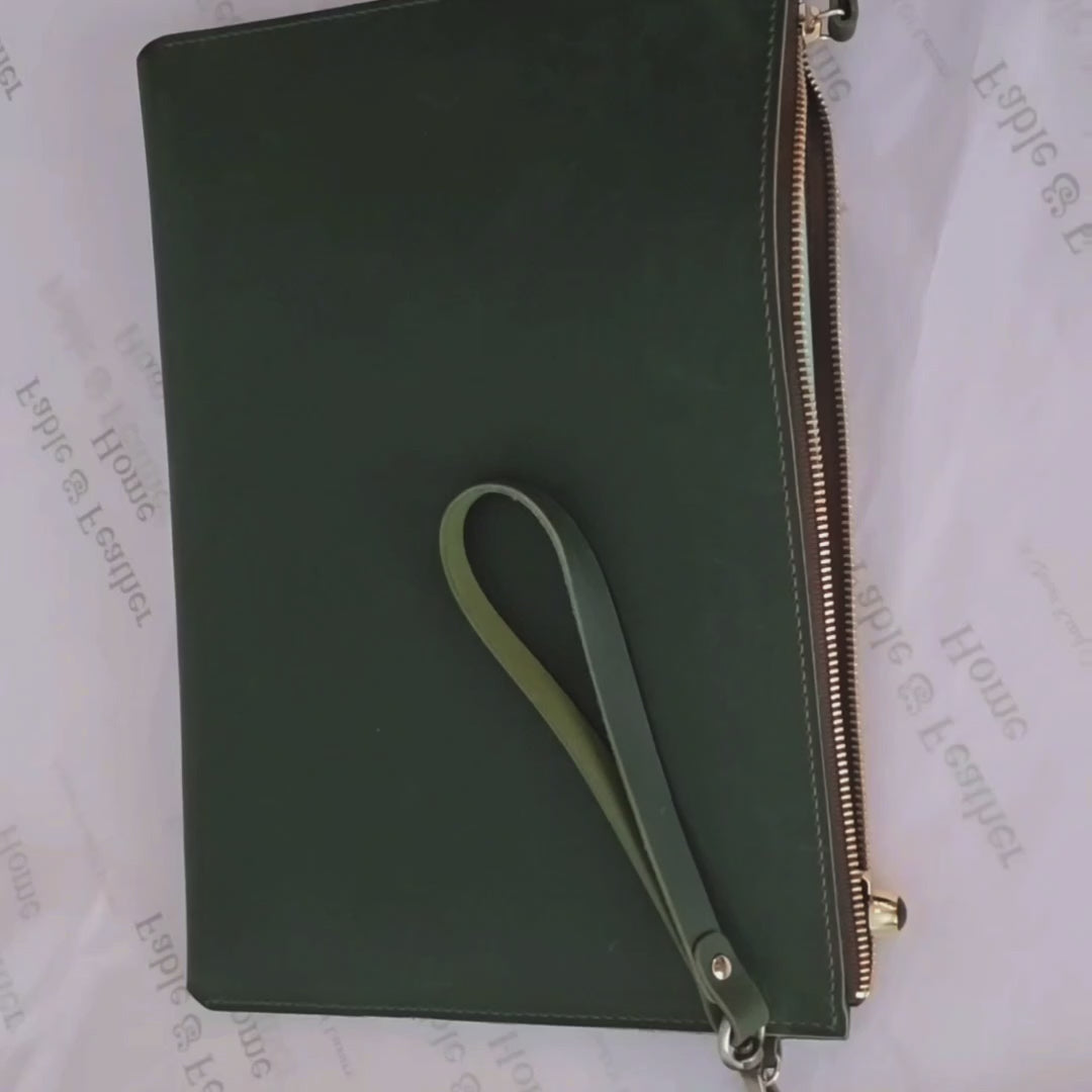 Full-Grain Leather Document Holder.