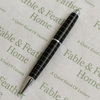 Luxury metal finish ballpoint pen, eco-friendly refillable twist-action pen, premium writing instrument for professionals