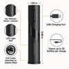 Rechargeable electric wine opener with USB-C charging port.